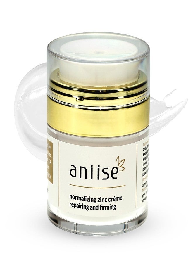 Aniise Normalizing Zinc Face Cream – Oil Control & Acne Support – Hydrating & Firming Skin Care with Zinc Oxide, Aloe Vera, Shea Butter & Avocado Oil – Vegan, Cruelty-Free – 1 oz - Image 1